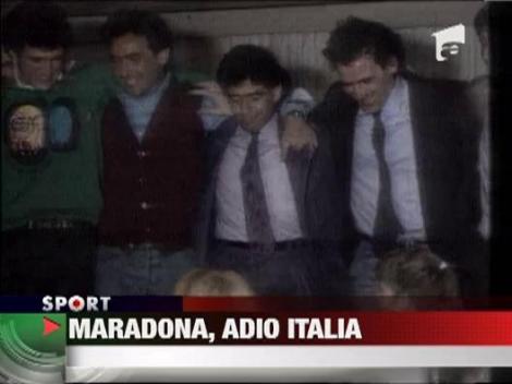 Maradona are interdictie pe teritoriul italian