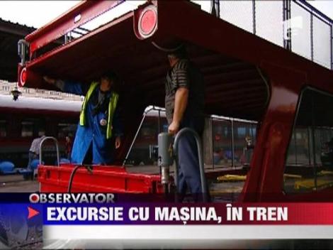 CFR: Vagon pentru masinile personale ale calatorilor