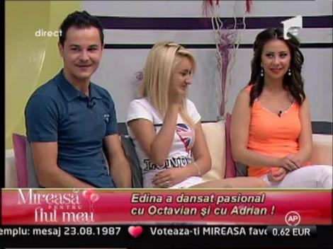Edina a dansat pasional cu Octavian si Adrian