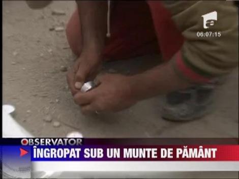 Muncitor ingropat de viu sub un mal de pamant, la Murfatlar