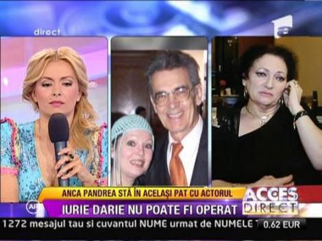 Monica Pop: "Organismul lui Iurie Darie poate suporta interventia chirurgicala"