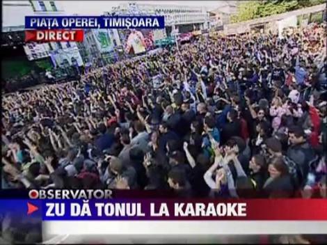 Zu da tonul la Karaoke in Timisoara