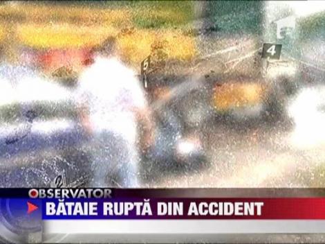 Accident grav, urmat de un scandal monstru, pe centura capitalei