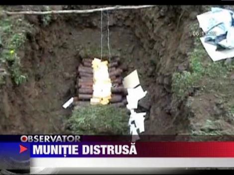 Peste 1300 de proiectile de artilerie, detonate la Suceava