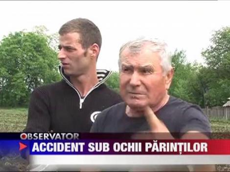 Accident sub ochii parintilor