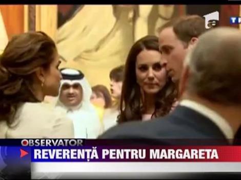 Ducesa de Cambridge s-a inclinat in fata Principesei Margareta a Romaniei