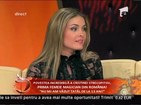 Cristina Strecopitov a renuntat la actorie pentru a deveni magician