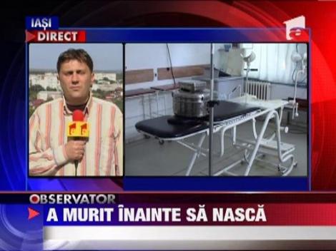 A murit pe patul de spital, chiar inainte sa nasca