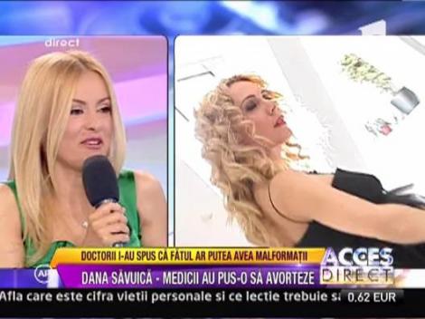 Medicii i-au spus Dana Savuica ca fatul ar putea avea malformatii