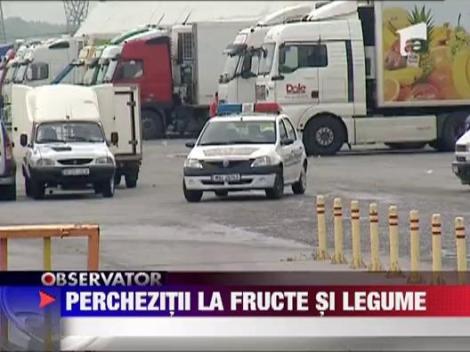 Perchezitii la depozitul de legume-fructe din Afumati