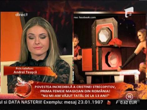 Andrei Teasca: "O sustin pe Cristina Strecopitov"