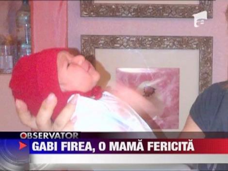 Gabi Firea, o mama fericita