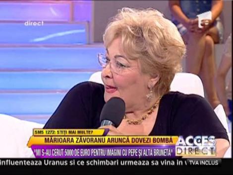 Mariana Zavoranu: "Mi s-au cerut 5000 de euro pentru imagini cu Pepe si o alta bruneta"