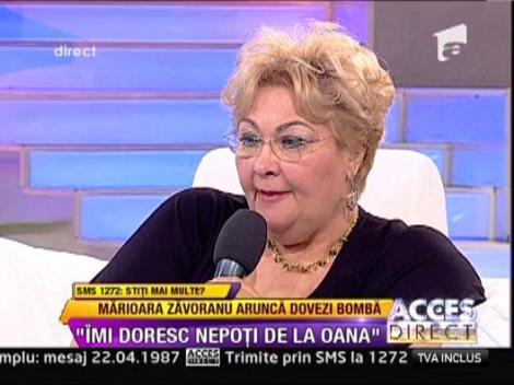 Mariana Zavoranu: "Imi doresc nepoti de la Oana"