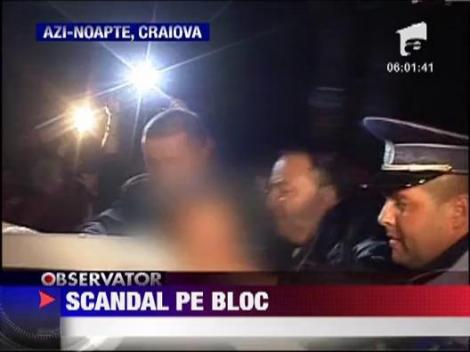 Craiova: A vrut sa se arunce in gol de pe bloc