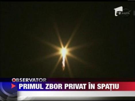 Primul zbor privat in spatiu