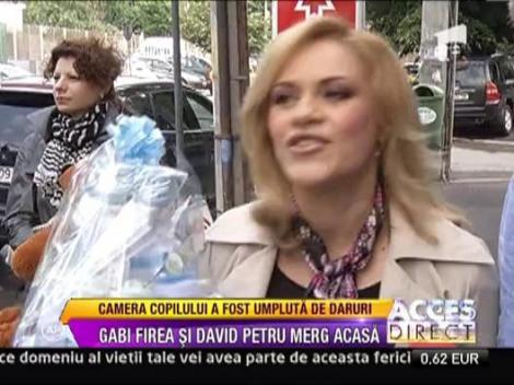 Gabi Firea si David Petru au ajuns acasa