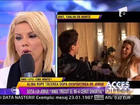 Sotia lui Jorge: "As fi trecut peste aventura sotului meu"