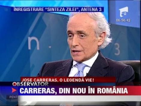 Jose Carreras, din nou in Romania