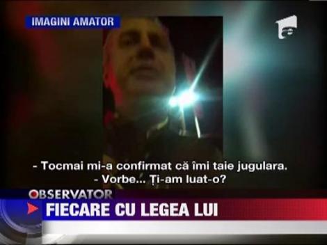 Amenintari cu moartea in trafic