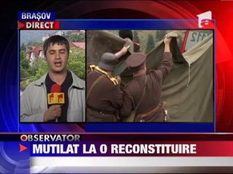 Brasov: Un austriac sa accidentat in timpul reconstituirii unei batalii din Primul Razboi Mondial