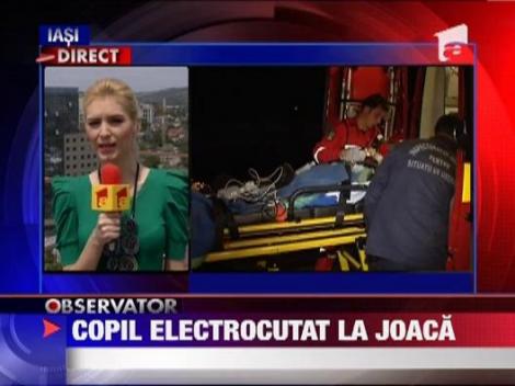Copil de 13 ani, electorcutat la locul de joaca