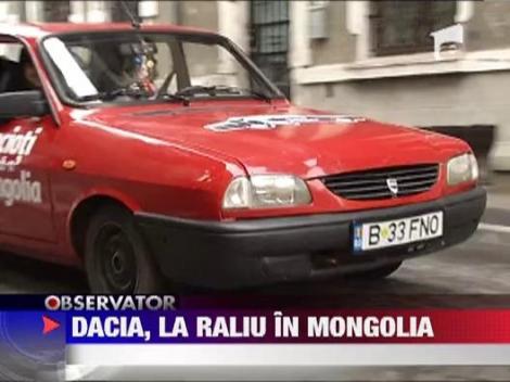 Dacia, la raliu in Mongolia