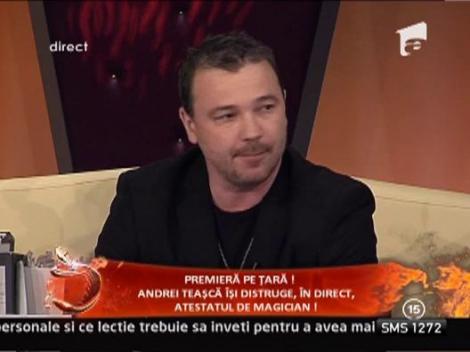 Andrei Teasca: "Anunt oficial retragerea mea din iluzionism"