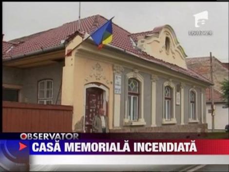Casa memoriala a lui Avram Iancu din Targu Mures a fost incendiata