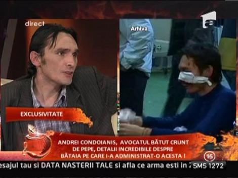 Andrei Condoianis, detalii socante despre bataia luata de la Pepe