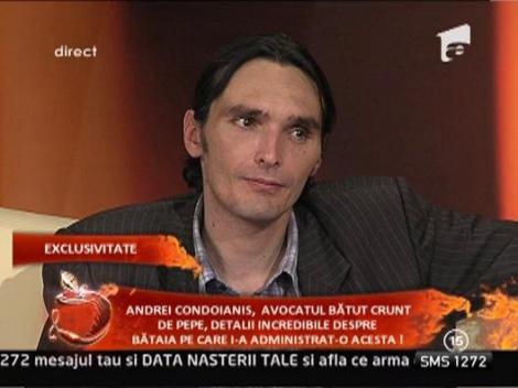 Andrei Condoianis: "Pepe nu mi-a cerut niciodata scuze oficial"