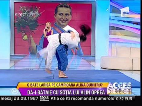 Demonstratie de judo: Alina Dumitru vs. Larisa