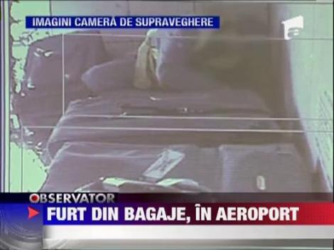 Hotii din bagajele de pe aeroportul Henri Coanda, prinsi in flagrant