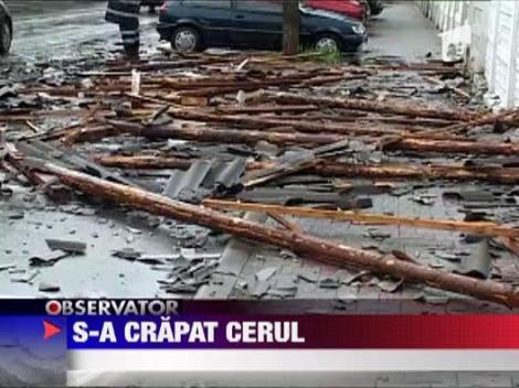 Ploi torentiale in jumatatea nord-vestica a tarii