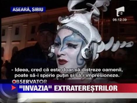 "Invazia" creaturilor in Piata Mare din Sibiu
