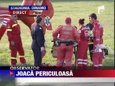 Un copil s-a electrocutat, dupa ce s-a urcat pe un vagon de tren si a atins firele de inalta tensiune