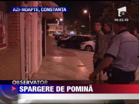 Prins la furat cu o sticla de bere in mana