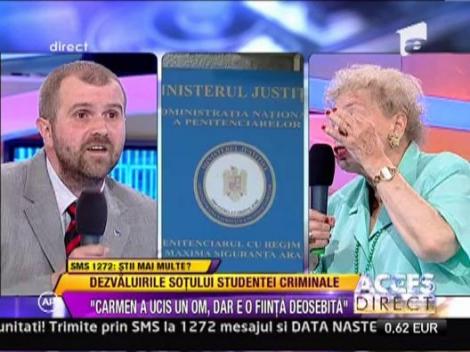 Sorin Dumitrascu: "Carmen Bejan este o criminala pentru ca asta a stabilit legea"