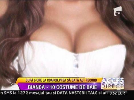 Bianca vrea sa bata toate recordurile! Si-a cumparat 10 costume de baie