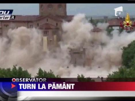 Un turn renascentist din nordul Italiei, pus la pamant