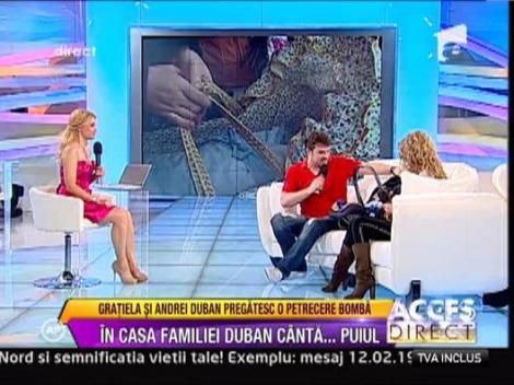 Gratiela si Andrei Duban se pregatesc de botezul fiului lor