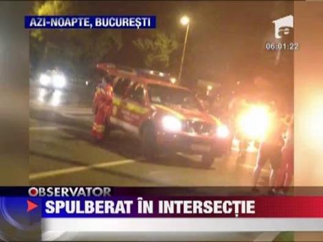 Motociclist spulberat in intersectie