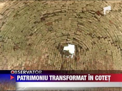 Cea mai veche basilica din Transilvania, transformata in cotet