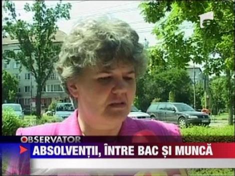 Absolventii, intre examenul de BAC si un loc de munca