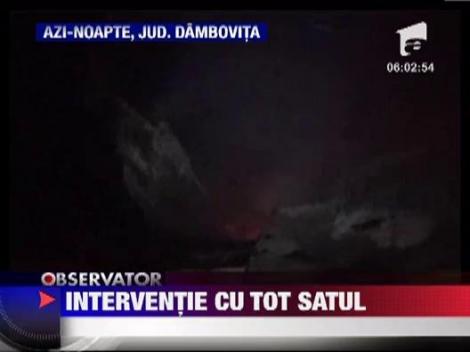 Dambovita: Incendiu la locuinta primarului din Bilciuresti ‎