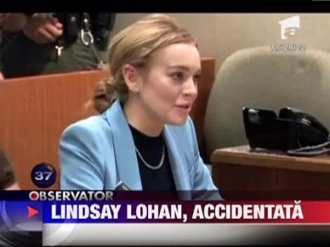 Lindsay Lohan, implicata intr-un accident rutier