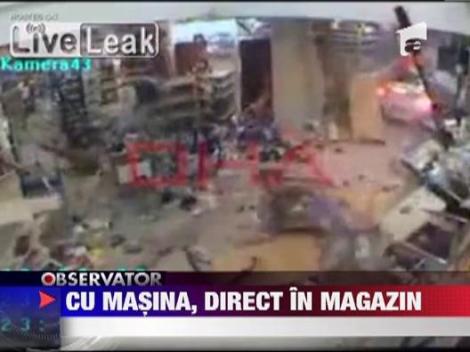 Turcia: O soferita a distrus in intregime un magazin