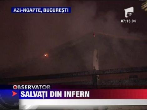 Incendiu la un bloc din cartierul Berceni