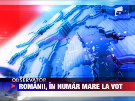 Romanii, in numar mare la vot