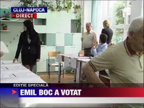 Emil Boc a votat la Cluj